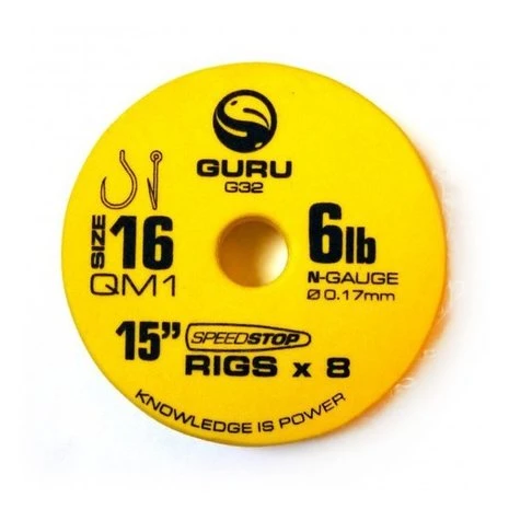 Guru - Onderlijnen Speedstop QM1 Ready Rig 15" - Guru 1 Guru - Onderlijnen Speedstop QM1 Ready Rig 15" - Guru