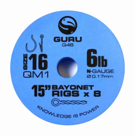 Guru - Onderlijn Bayonets QM1 Ready Rig 15" - Guru 1 Guru - Onderlijn Bayonets QM1 Ready Rig 15" - Guru