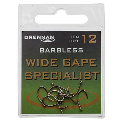 Drennan - Haken Wide Gape Specialist Barbless - Drennan 1 Drennan - Haken Wide Gape Specialist Barbless - Drennan