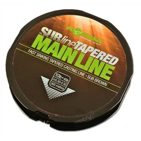 End Tackle Subline Tapered Mainline - Korda 1 End Tackle Subline Tapered Mainline - Korda