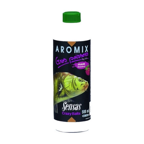Smaakstof Aromix Grote Vis Aardbei 500Ml - Sensas 1 Smaakstof Aromix Grote Vis Aardbei 500Ml - Sensas