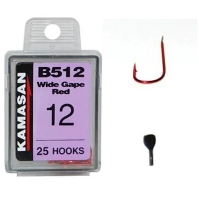 Kamasan - Haken Wide Gape Red - B512 - Elite 1 Kamasan - Haken Wide Gape Red - B512 - Elite