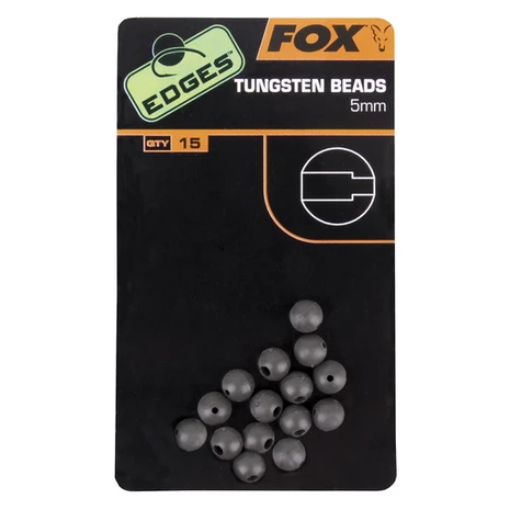 End Tackle Edges 5mm Tungsten Beads X 15 - Fox Carp 1 End Tackle Edges 5mm Tungsten Beads X 15 - Fox Carp