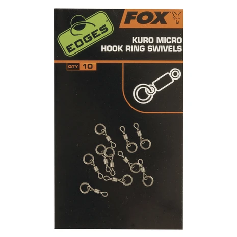 Wartels End Tackle Edges Kuro Micro Hook Ring Swivels - Fox Carp 1 Wartels End Tackle Edges Kuro Micro Hook Ring Swivels - Fox Carp
