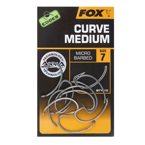 Haken Edges Armapoint Curve Shank Medium - Fox Carp 1 Haken Edges Armapoint Curve Shank Medium - Fox Carp