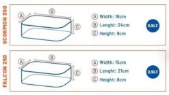 Colmic - Opbergsysteem Combo Scorpion 350 + Falcon 250 - Colmic -Visuitrusting Winkel 1266242046