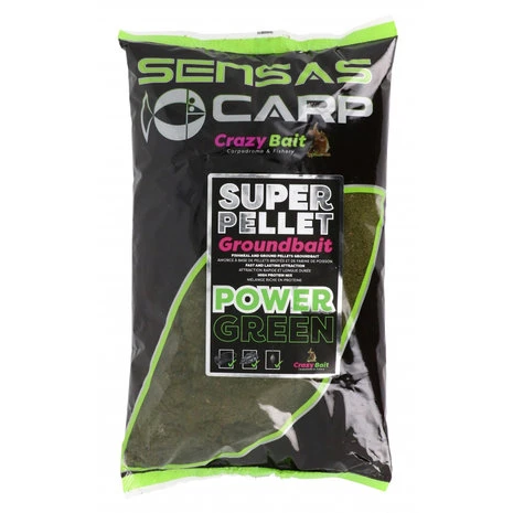 Sensas - Voeder Super Pellet Groundbait Power Green - Sensas 1 Sensas - Voeder Super Pellet Groundbait Power Green - Sensas