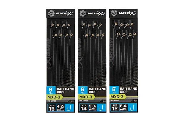 Matrix - Onderlijn MXC-3 / 15cm / 6" Bait Band Rigs - Matrix 1 Matrix - Onderlijn MXC-3 / 15cm / 6" Bait Band Rigs - Matrix