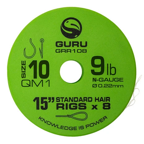 Guru - Onderlijn QM1 Standard Hair Rigs - 38cm - Guru 1 Guru - Onderlijn QM1 Standard Hair Rigs - 38cm - Guru