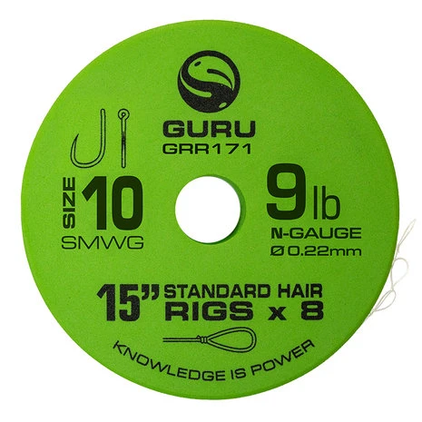 Guru - Onderlijn SMWG Standard Hair Rigs - 38cm - Guru 1 Guru - Onderlijn SMWG Standard Hair Rigs - 38cm - Guru