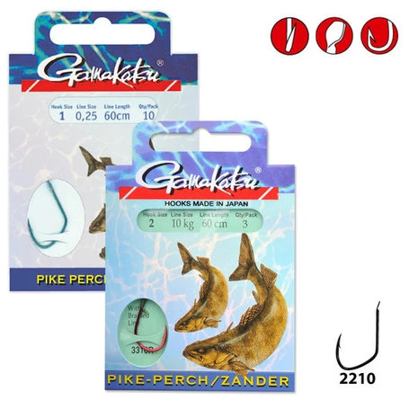 Gamakatsu - Onderlijn Hook BKS Pike Perch 2210S - Gamakatsu 1 Gamakatsu - Onderlijn Hook BKS Pike Perch 2210S - Gamakatsu