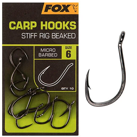 Fox Carp - Haken Carp Hooks Stiff Rig Beaked - Fox Carp 1 Fox Carp - Haken Carp Hooks Stiff Rig Beaked - Fox Carp