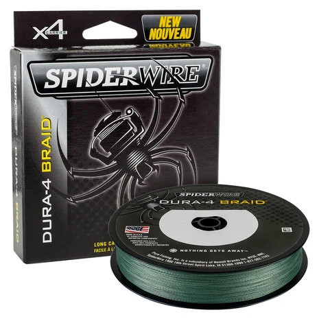 Spiderwire - Lijn Gevlochten Dura4 Braid - 150m - Moss Green - Spiderwire 1 Spiderwire - Lijn Gevlochten Dura4 Braid - 150m - Moss Green - Spiderwire