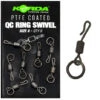 Korda - End Tackle Wartel PTFE QC Ring Swivel Size 11 - Korda