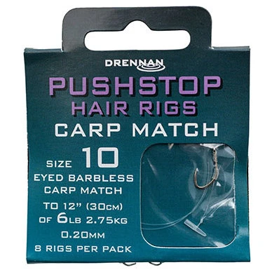 Drennan - Onderlijnen Pushstop Hair RIgs Carp Match - Drennan 1 Drennan - Onderlijnen Pushstop Hair RIgs Carp Match - Drennan