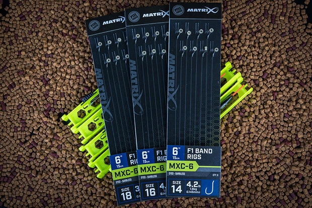 Matrix - Onderlijn MXC-6 Barbless 15cm F1 Band - Matrix 4 Matrix - Onderlijn MXC-6 Barbless 15cm F1 Band - Matrix - Afbeelding 4