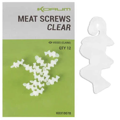 Korum - Meat Screws Clear - Korum 1 Korum - Meat Screws Clear - Korum