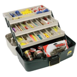 Plano - Three Tray Tackle Box Repro Green / Sandstone - Plano