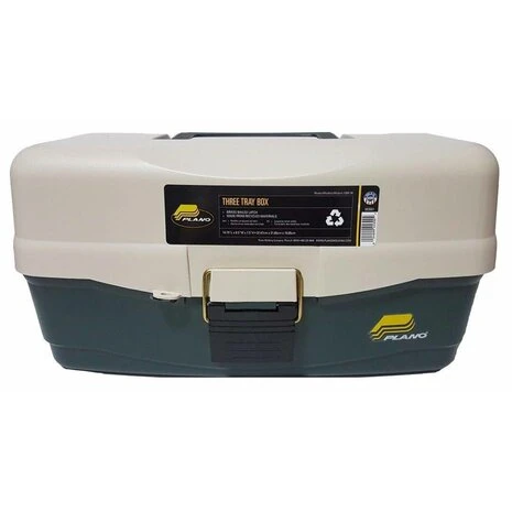 Plano - Three Tray Tackle Box Repro Green / Sandstone - Plano 2 Plano - Three Tray Tackle Box Repro Green / Sandstone - Plano - Afbeelding 2
