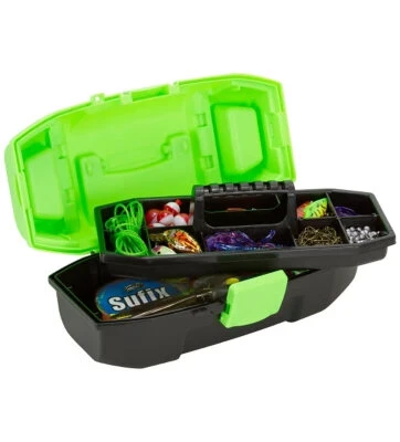 Plano - Youth Tackle Box Zombie Neon Green / Black - Plano 2 Plano - Youth Tackle Box Zombie Neon Green / Black - Plano - Afbeelding 2