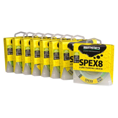 SPRO - Lijn Gevlochten SPEX8 Braid Lime Green - 150m - SPRO 1 SPRO - Lijn Gevlochten SPEX8 Braid Lime Green - 150m - SPRO