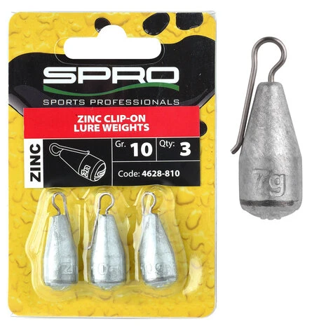 SPRO - Zinc Clip-on Lure Weights - SPRO 1 SPRO - Zinc Clip-on Lure Weights - SPRO