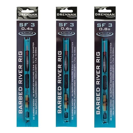 Drennan - Gemonteerde Lijn Barbed River Rig SF 3 - Drennan 1 Drennan - Gemonteerde Lijn Barbed River Rig SF 3 - Drennan
