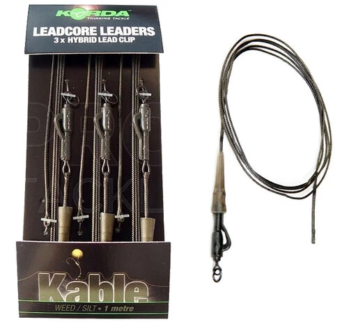 Korda - End Tackle Leadcore Leaders 3 X Hybrid Lead Clip Weed - Korda 1 Korda - End Tackle Leadcore Leaders 3 X Hybrid Lead Clip Weed - Korda