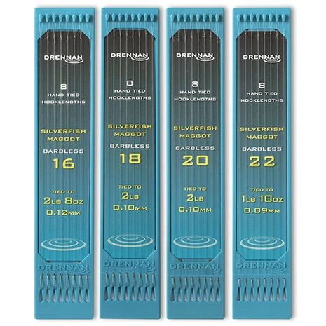 Drennan - Onderlijnen Silverfish Maggot Barbless - Drennan 1 Drennan - Onderlijnen Silverfish Maggot Barbless - Drennan