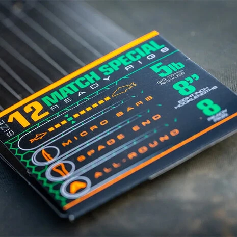 Guru - Onderlijn 8" Match Special Ready Rig - 20cm - Guru 2 Guru - Onderlijn 8" Match Special Ready Rig - 20cm - Guru - Afbeelding 2